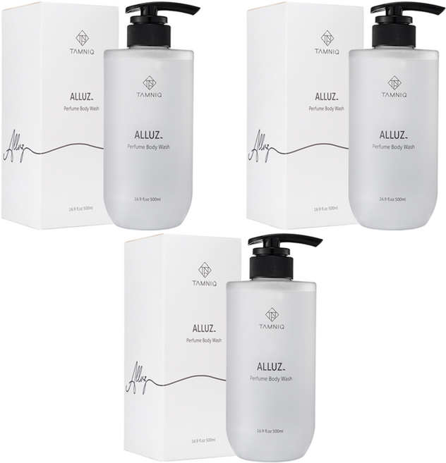 TAMNIQ 香氛高保濕沐浴乳 Olluss 水果香, 3個, 500ml