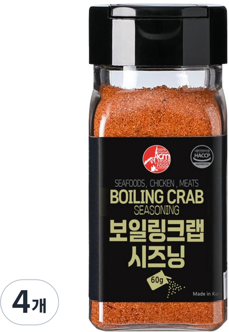 아이엠소스 보일링크랩시즈닝, 60g, 4개