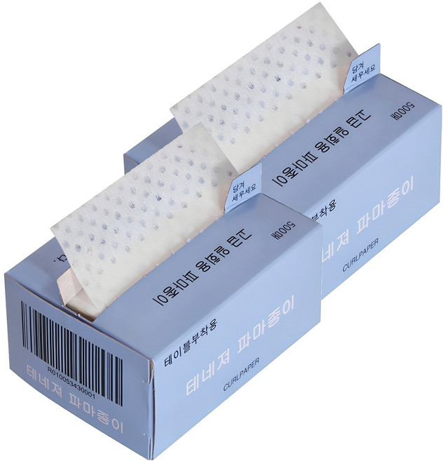 테네져 일회용 파마종이 500p, 2개