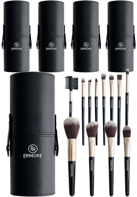 에르모어 메이크업 브러쉬 12종 세트, 혼합색상, 5개