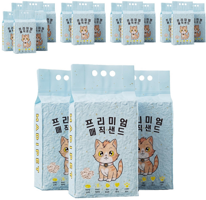 메디펫 고양이 매직 프리미엄 두부모래, 10L, 6개, 라벤더향