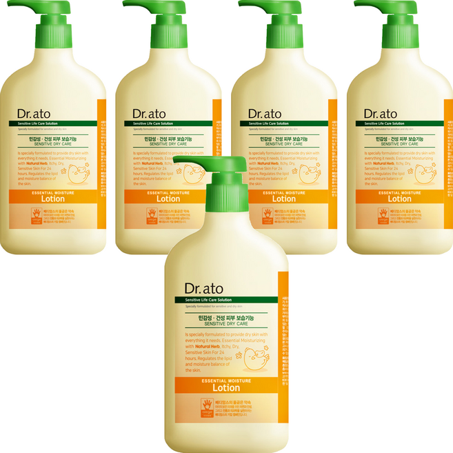 닥터아토 에센셜 모이스춰 로션, 500ml, 5개