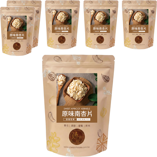 臻御行 原味南杏片, 6個, 300g