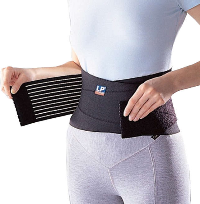 LP SUPPORT 超輕型高集中支撐腰帶, 黑色, 1個