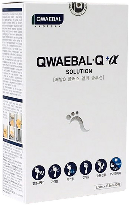 쾌발Q 플러스 알파 솔루션 발냄새 제거제, 30개입, 1개