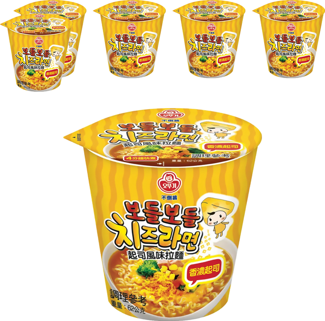 OTOKI 不倒翁 起司風味湯杯麵 62g, 6入