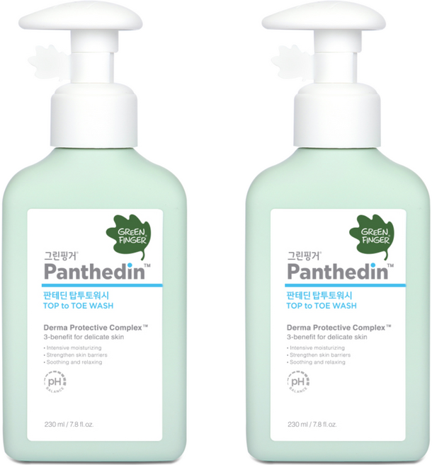 그린핑거 판테딘 탑투토 워시, 2개, 230ml