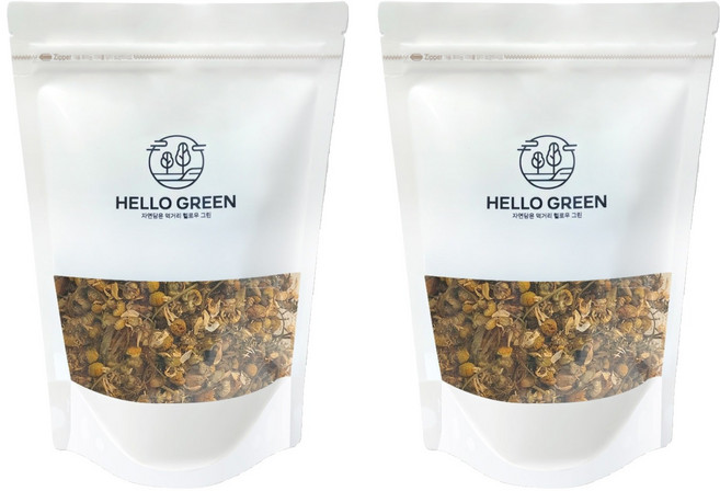 헬로우그린 캐모마일 원물 꽃잎차 리필, 2개, 1개입, 50g