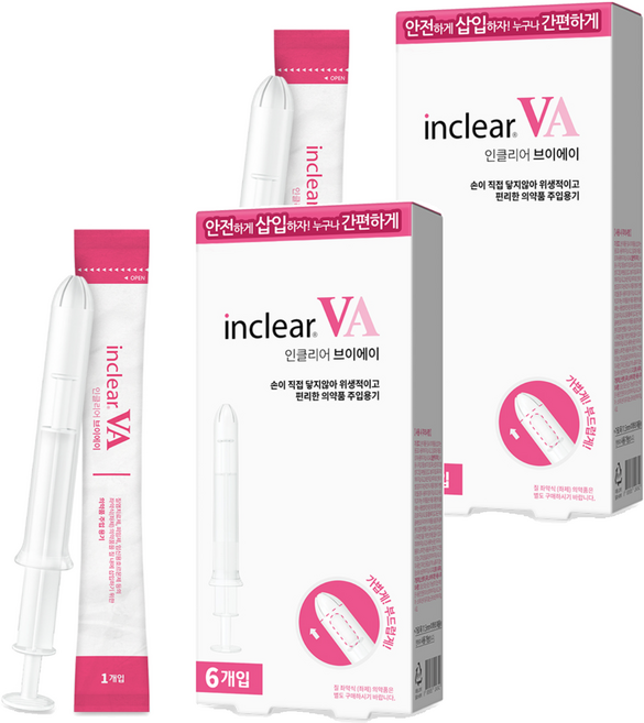 인클리어 브이에이 질정주입용기, 2개