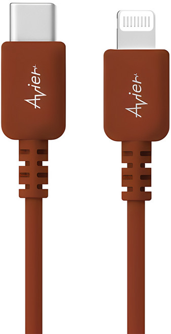 Avier USB C-Lightning 高速充電傳輸線 適用於 iPhone iPad iPod, 2m, 紅色, 1條