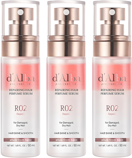 달바 프로페셔널 리페어링 헤어 퍼퓸 세럼 로제프리지아, 50ml, 3개