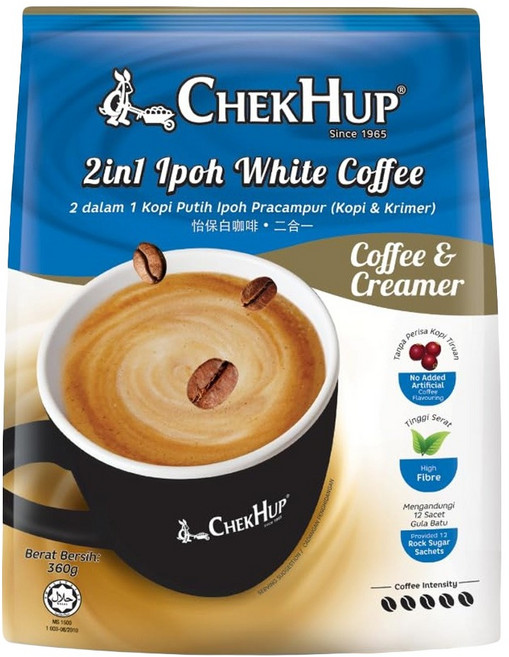 CHEKHUP 澤合 怡保白咖啡 二合一咖啡, 35g, 12包, 1袋