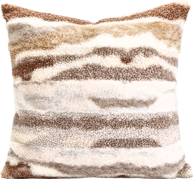 KUIBAO 快豹生活 Lavibo 美拉德系列 抱枕套(僅有皮套), 沙河 米杏