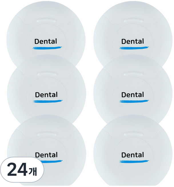 앤드하우스 덴탈 가는실 치실 무향, 24개, 1개입, 40m