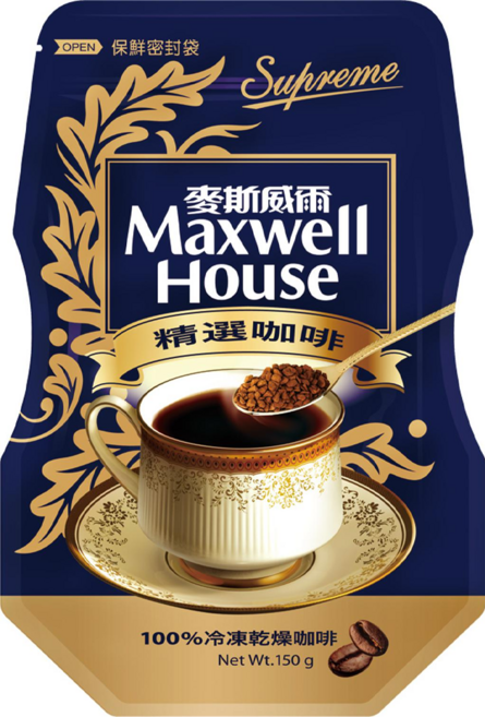 Maxwell House 麥斯威爾 精選咖啡環保包, 150g, 1入, 1包