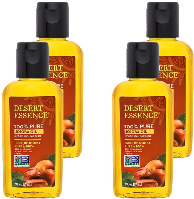 DESERT ESSENCE 荷荷芭油, 59ml, 4瓶