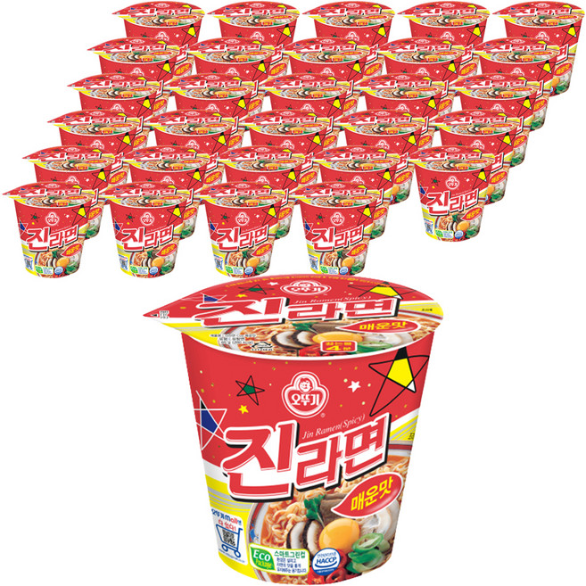 오뚜기 진라면 컵 매운맛 65 g, 30개