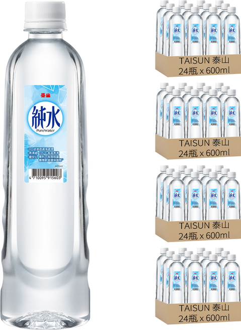 TAISUN 泰山 純水, 600ml, 96瓶