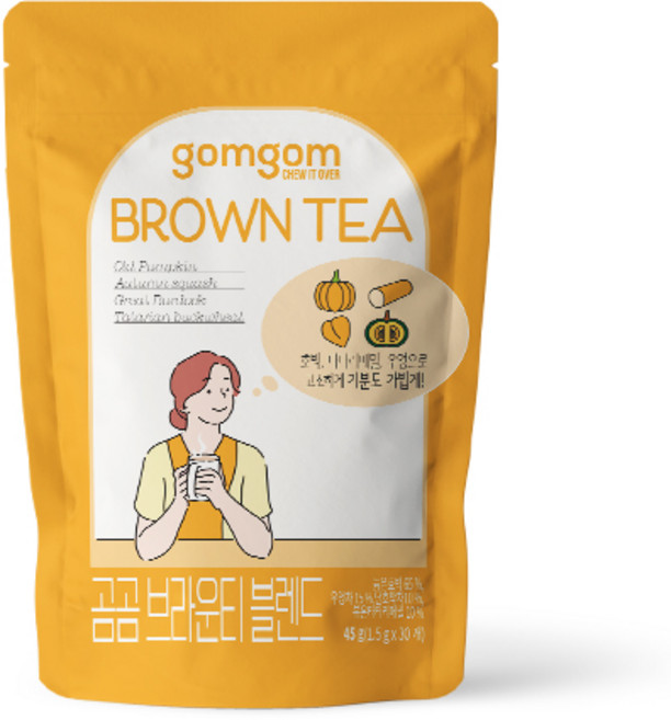 곰곰 브라운 블렌드티 (호박 우엉 타타리메밀), 1.5g, 30개입, 1개