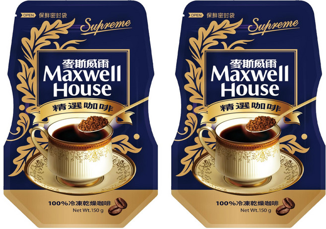 Maxwell House 麥斯威爾 精選咖啡環保包, 150g, 1入, 2包