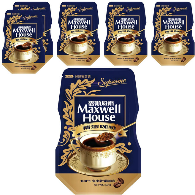 Maxwell House 麥斯威爾 精選咖啡環保包, 150g, 1入, 6包