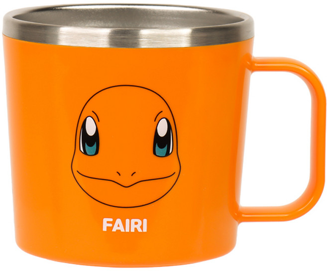 릴팡 포켓몬스터 식기세척기용 스텐컵 L, 파이리, 1개, 260ml