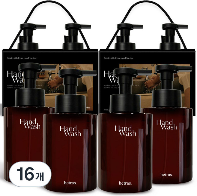 헤트라스 퍼퓸 버블 핸드워시 호텔우드, 515ml, 16개