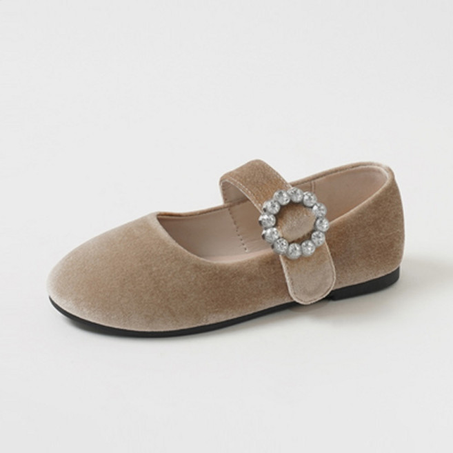 ChakanShoes 女童款鋯石裝飾瑪麗珍平底鞋 PMSDR3g909