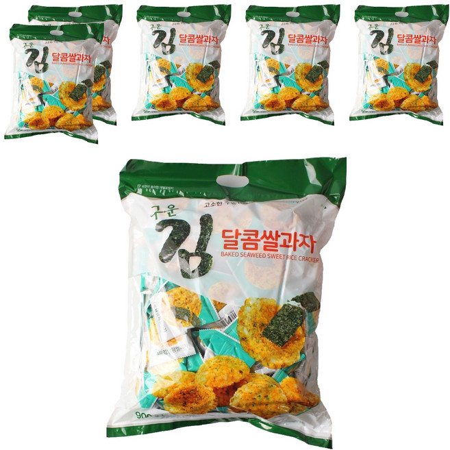구운김 달콤 쌀과자, 6개, 900g