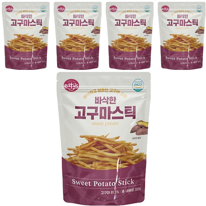 이더스 바삭한 고구마스틱, 5개, 300g