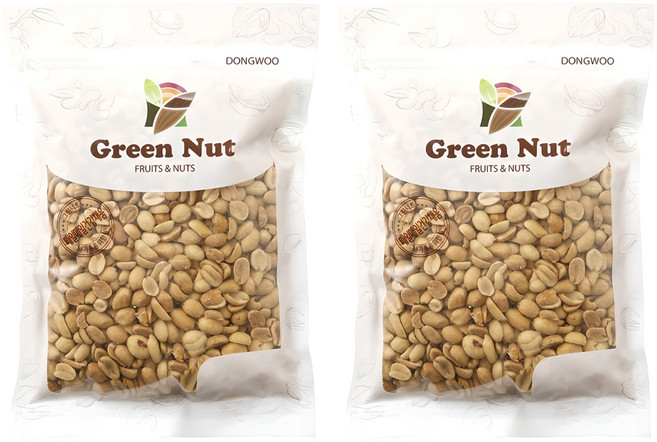 그린너트 구운땅콩, 500g, 2개