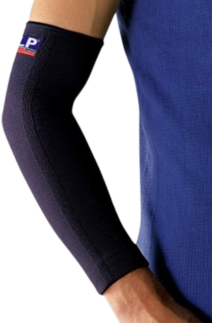 LP SUPPORT 高伸縮型全臂式護套 668-BK-L 黑色, 1個