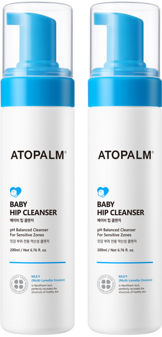 아토팜 베이비 힙 클렌저, 200ml, 2개