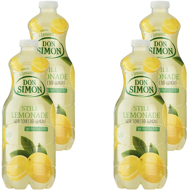 돈시몬 착즙 레몬에이드, 4개, 1.5L