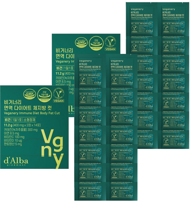 달바 비거너리 면역 다이어트 체지방 컷 14p, 11.2g, 2개