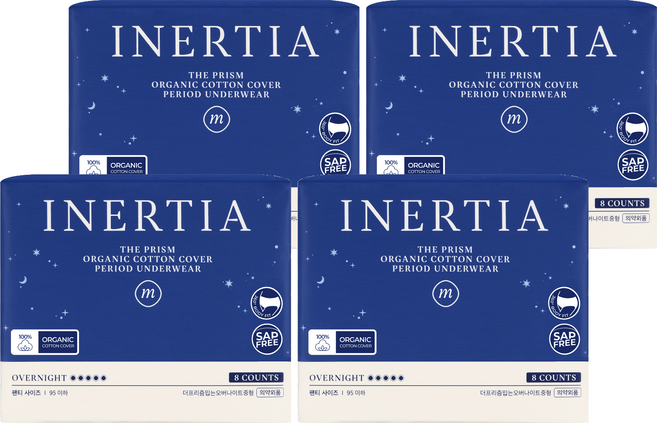 이너시아 더프리즘 입는 오버나이트, 중형, 8개입, 4개