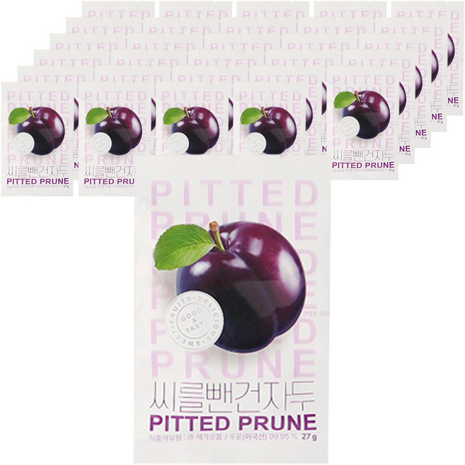 씨를 뺀 건자두, 80개, 27g