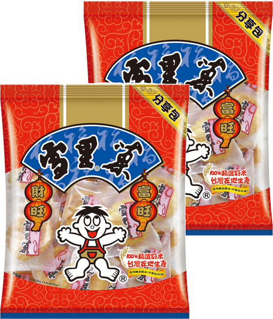 旺旺 雪里菓 分享包 全素, 250g, 2袋