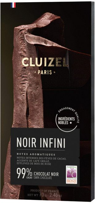 CLUIZEL 柯茲 99%黑巧片, 70g, 1個