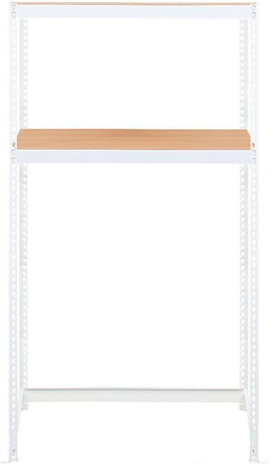 스피드랙 V2 선반 2단 1100 x 600 x 2100 mm, 화이트(앵글)