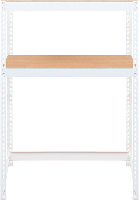 스피드랙 V2 세탁기 선반, 화이트, 2단