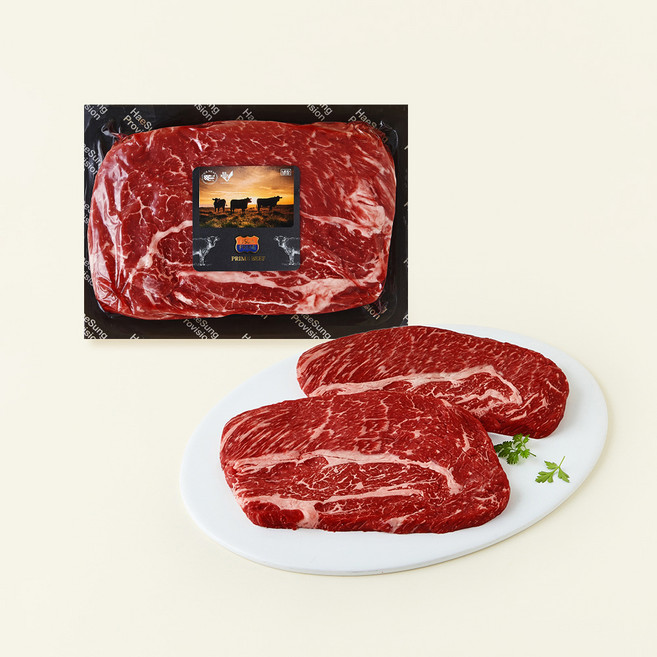 미국산 프라임 척아이롤 구이용 (냉장), 600g, 1개