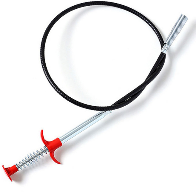 월드크린 변기 배수구 뚫기 집게, 혼합색상