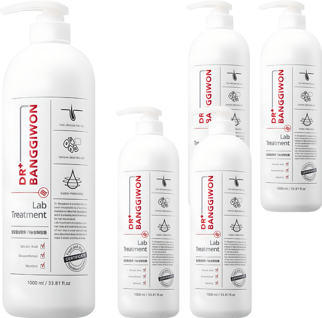 닥터방기원 랩 탈모 기능성 헤어트리트먼트, 1L, 5개