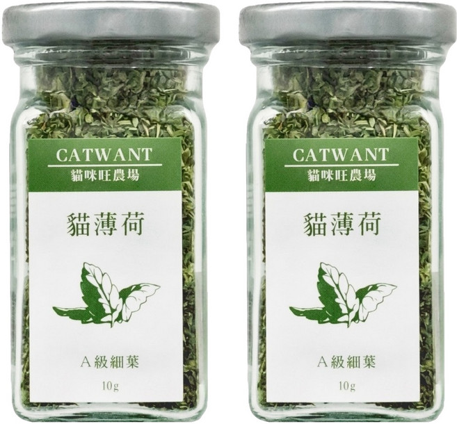 CATWANT 貓咪旺農場 A級貓薄荷草 細葉, 貓薄荷, 10g, 2罐