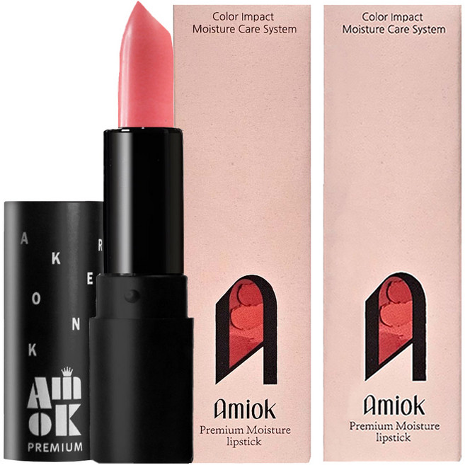 아미옥 프리미엄 립스틱, 2개, 127크림쉰로즈