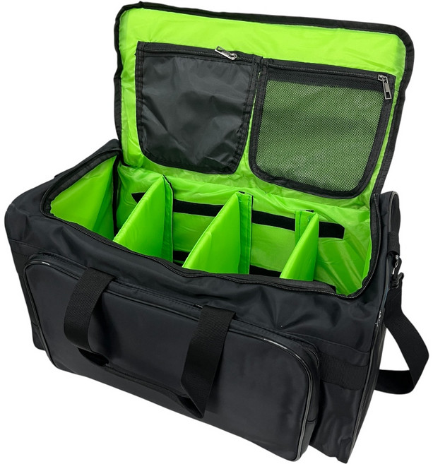 HnEx 멀티 올인원 칸막이 축구 헬스 스포츠 가방, 블랙 + 형광그린, 1개