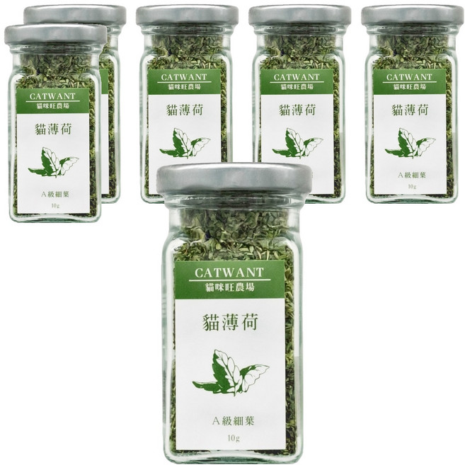 CATWANT 貓咪旺農場 A級貓薄荷草 細葉, 貓薄荷, 10g, 6罐