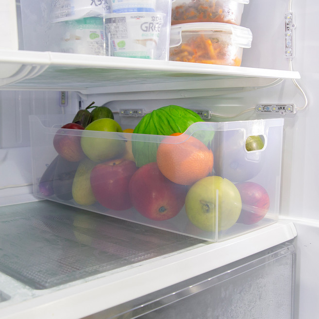 실리쿡 롱하프 트레이, 투명, 4개