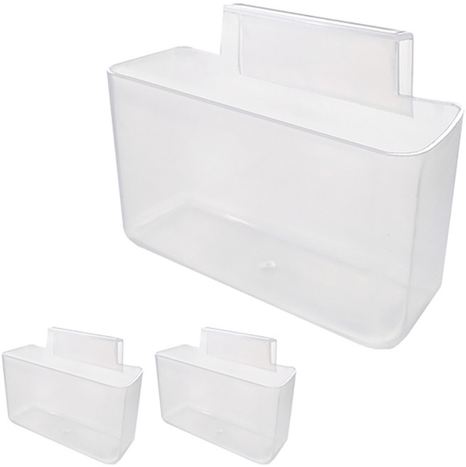 피키픽스 틈새공간 걸이형 미니 수납함, 반투명, 3개